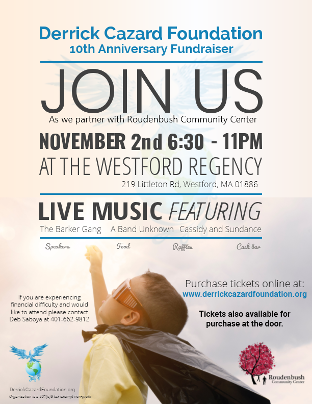 10th Anniversary fundraiser flier